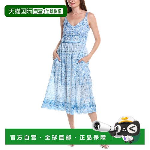 自营Gretchen Scott Waettau Fiesta Dress - blue 美国奥莱直发