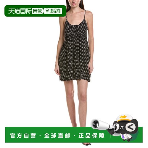 自营Saltwater Luxe Tank Mini Dress - black 美国奥莱直发吊带