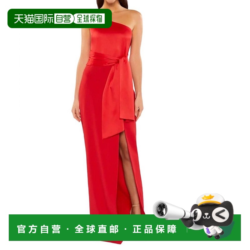 自营 likely可能是 Yara 猩红色一肩礼服 - 猩红色 美国奥莱直发