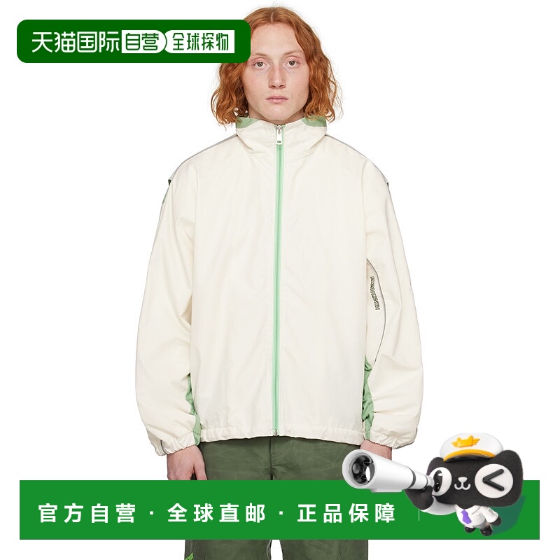 1h可退 香港直邮潮奢 Robyn Lynch 男士 灰白色拼接夹克 AW23RLJK