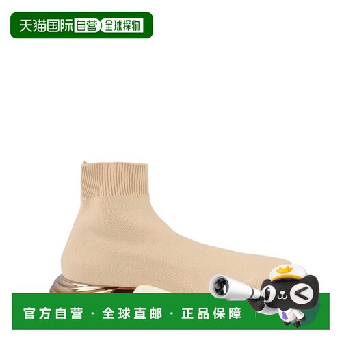 自营salvatore ferragamoNinette High-Top Sock Sneakers - beig
