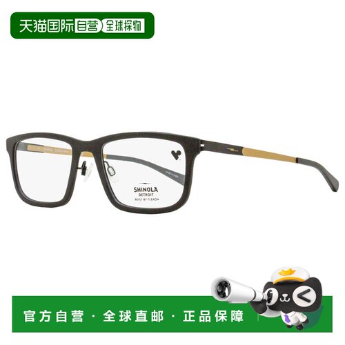自营Shinola男式Flexon Temple眼镜SH37000 001哑光黑/金55mm-001