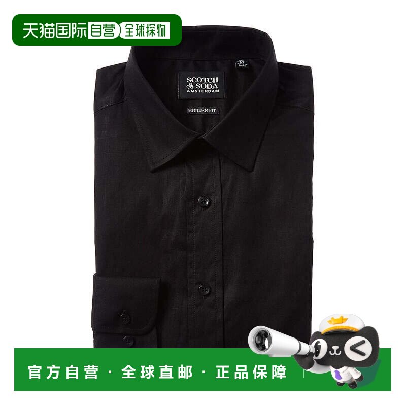 自营scotch & soda苏格兰苏打衬衫-黑色 美国奥莱直发