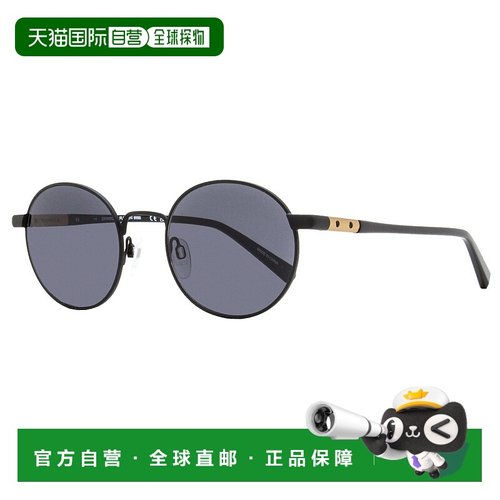 自营 Shinola 中性圆形 Runwell 太阳镜 SH2301SL 001 哑光黑色 5