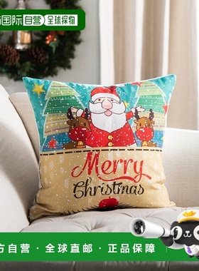 自营 safaviehLux 枕头 - 蓝色/红色 美国奥莱直发