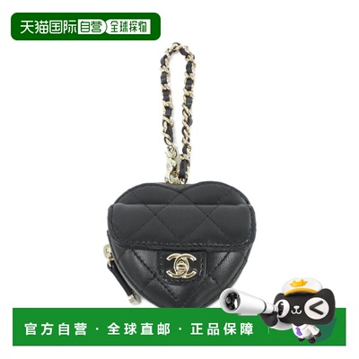 自营Chanel Leather Handbag Charm (Pre-Owned) - black 美国奥