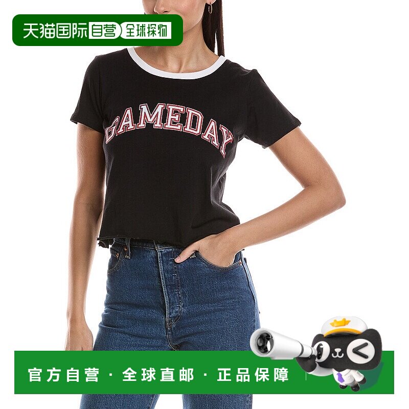 自营Prince Peter Gameday Oversized Crop T-Shirt - black 美国