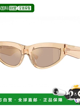 自营Burberry猫眼太阳镜全边，绿色镜架和深灰色镜片Be4425U41188