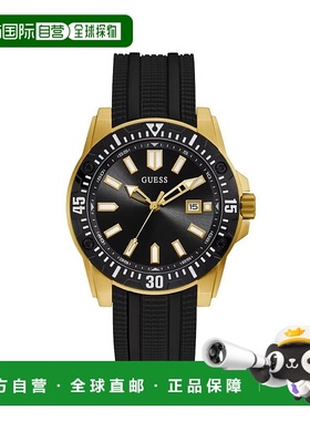自营Guess Synthetic Sport Men's Watch - black 美国奥莱直发