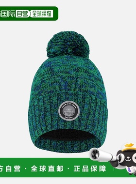 自营 deux par deux衬里针织蓬蓬帽绿色和蓝色-绿色和蓝色 美国奥
