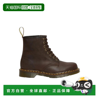 自营dr. martens1460 Dark Brown Lace-Up Combat Boots - brown
