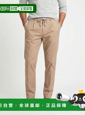 自营Peserico Cotton Casual Men's Pants - beige 美国奥莱直发