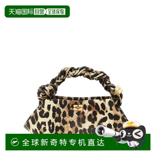 Bag 美国奥莱直发 ganni 棕色 自营 手提包 Mini Bou Leopard