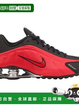 自营Nike Shox R4大学红黑色金属银红色 美国奥莱直发耐克运动鞋