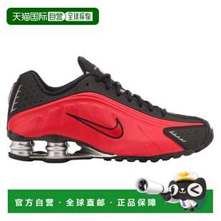 自营Nike Shox R4大学红黑色金属银红色 美国奥莱直发耐克运动鞋