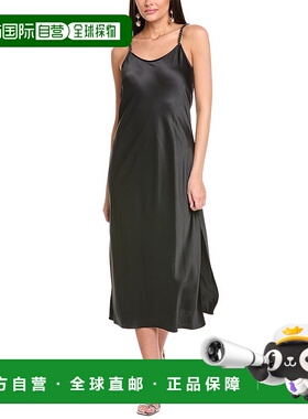 自营 Ramy Brook Lizzie Maxi连衣裙-黑色 美国奥莱直发性感