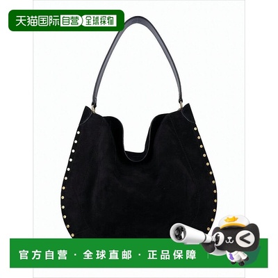 自营isabel marantCrescent-Shaped Tote Bag With Metal Stud Ac