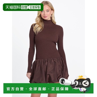 Bubble oak Sweater brown 美国奥莱直发 Dress 自营guessAdele
