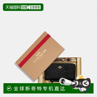 蔻驰 长拉链钱包手拿包礼盒 自营Coach 盒装 直 CF464 美国奥莱