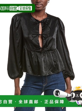 自营 ANNA KAY Kaelyna女式衬衫-黑色 美国奥莱直发