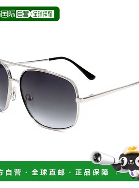 自营Guess Men's Factory 60mm Sunglasses - shiny light nickel