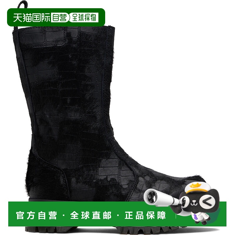 1h可退 香港直邮潮奢 Dr. Martens 马丁大夫 女士 黑色 Croc Reje