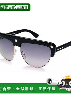 自营Tom Ford Sunglasses Geometric Full Rim, Shiny Black Fram