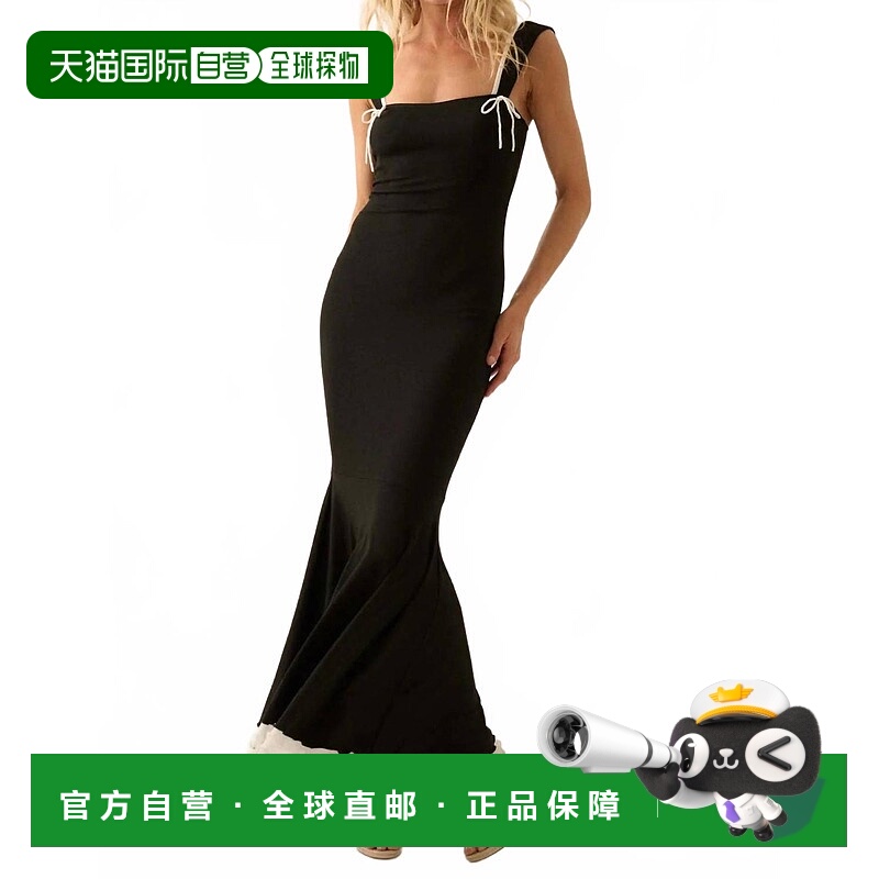 自营promesaRayna Ribbed Knit Maxi Dress In Black - black 美