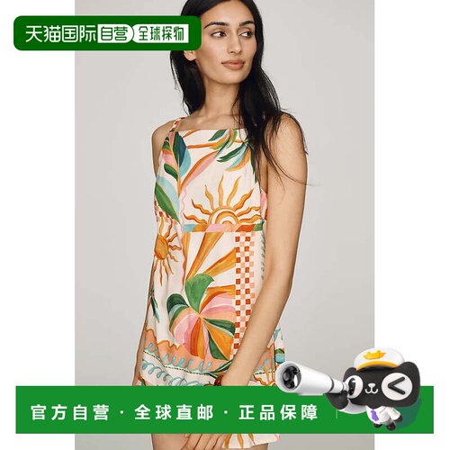 自营hutchZaraya Romper-象牙 美国奥莱直发吊带背带裤连体裤