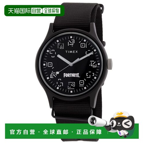 自营Timex Men's Fortnite Black Dial Watch - black 美国奥莱直
