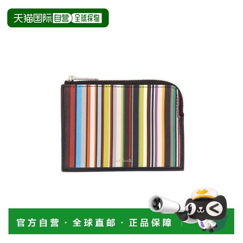 自营paul smithSignature Stripe Zipper Wallet - multicolor 美