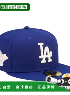 自营New Era 59Fifty MLB 洛杉矶道奇队流行运动衫蓝色/粉色贴合