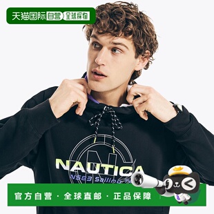 自营Nautica 男式帆船队套头衫连帽衫 - 真黑 美国奥莱直发卫衣
