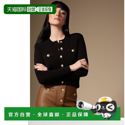 1h可退 【美国直邮】L Agence 图卢兹开衫 女士毛衣 修身设计 进