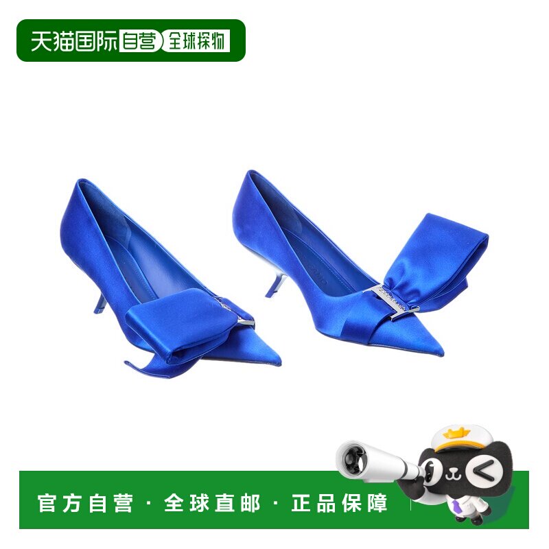 自营 salvatore ferragamo菲拉格慕Erica缎面泵(正品二手)-蓝色