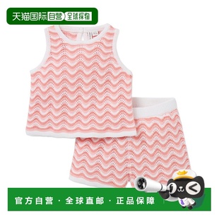粉红色 自营 jackJanie和Jack波浪条纹钩针搭配套装 and 美 janie