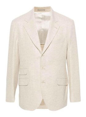 自营Brunello Cucinelli Wool Men's Blazer - yellow 美国奥莱直