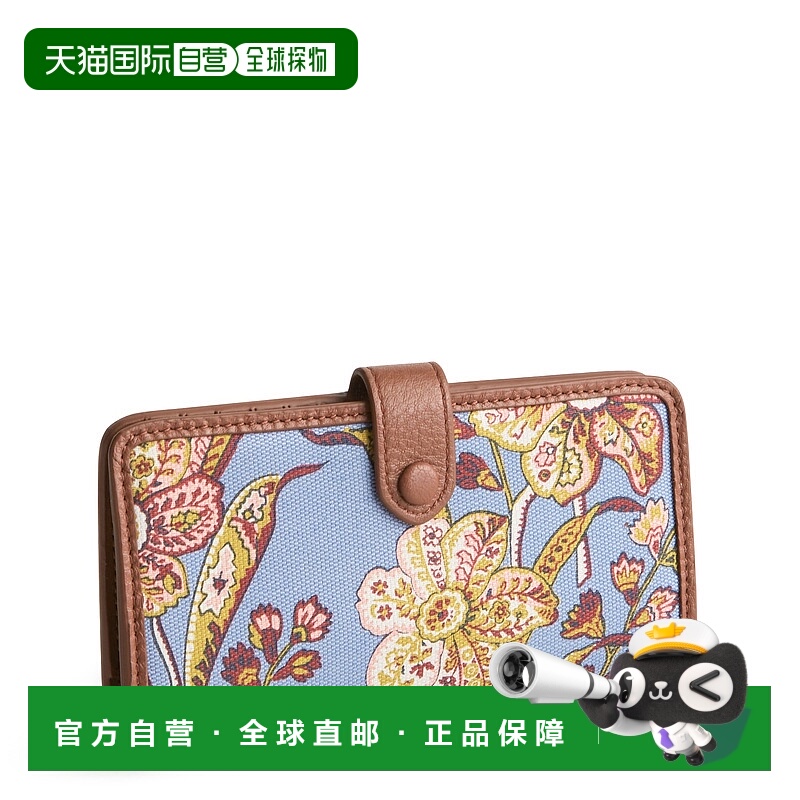 自营vera bradleyOutlet Oxford Canvas Tab Wallet - begonia fi