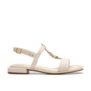 美 自营Clarks Sling cream leather Leather Ariany White