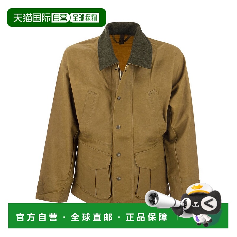 自营filsonWeather-Resistant Tin Cloth Field Jacket - brown