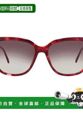 自营Calvin Klein Grey Gradient Butterfly Ladies Sunglasses C