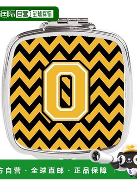 自营 Carolines Treasures CJ1053-OSCM 字母 O 雪佛龙黑色正品