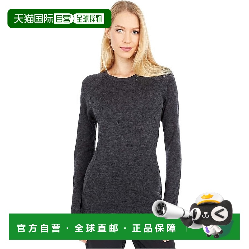 自营 Smartwool上衣女式灰色美利奴羊毛连肩袖套头衫JDM2074-灰色