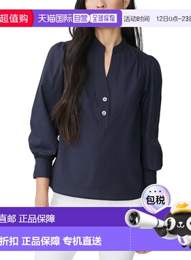 自营J.McLaughlin Rashell Blouse - navy 美国奥莱直发