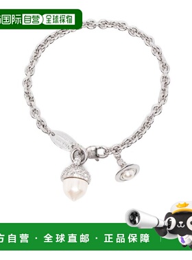 自营vivienne westwoodSilver-tone Bracelet with Pearl-like Or