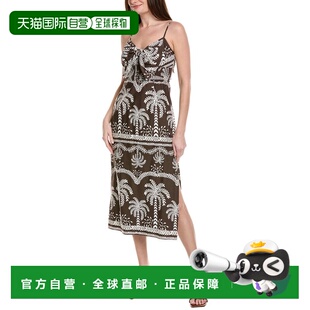 Front 美 自营Adrianna Bow Sundress brown Tree Papell Palm