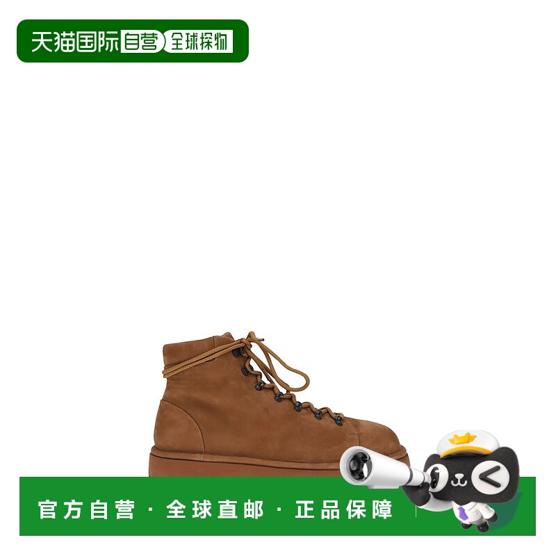 自营Marsell Calf Leather Bos Taurus Lace-Up Men's Boots - br