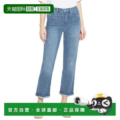 自营NYDJ Relaxed Clean Horizon Straight Leg Jean - blue 美国
