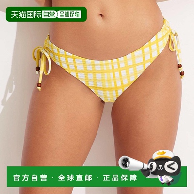 自营 seafolly阿马尔菲格纹环形系带低腰裤 - 阿马尔菲格纹 美国