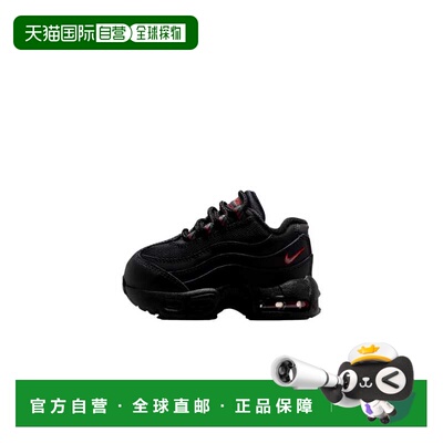 自营Nike Air Max 95 Recraft皮革黑色/烟灰色HQ6365-011幼儿-黑
